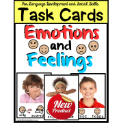 EMOTIONS and FEELINGS Task Cards for Autism with Visual Support
